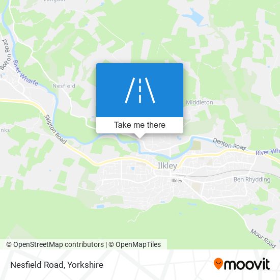 Nesfield Road map