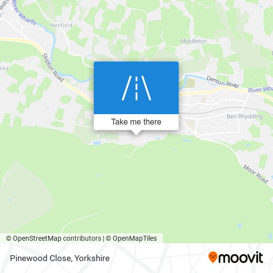 Pinewood Close map