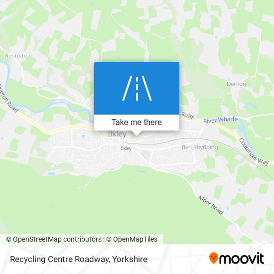 Recycling Centre Roadway map