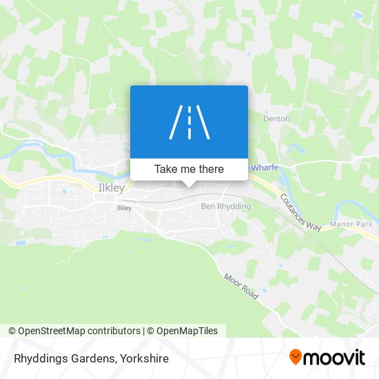 Rhyddings Gardens map