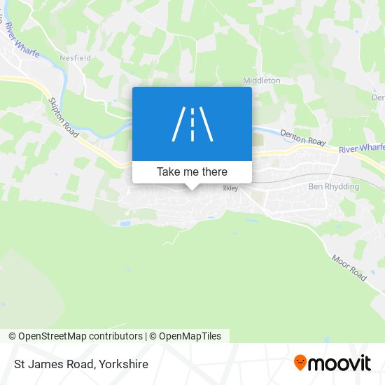 St James Road map