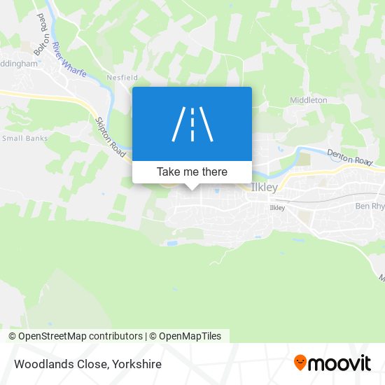 Woodlands Close map