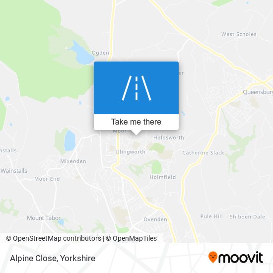 Alpine Close map