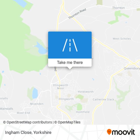Ingham Close map