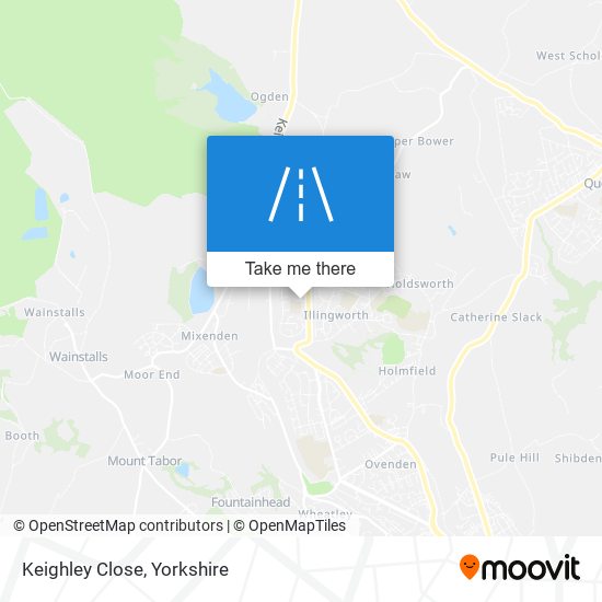 Keighley Close map