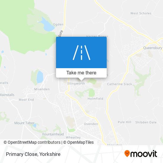 Primary Close map