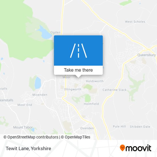 Tewit Lane map