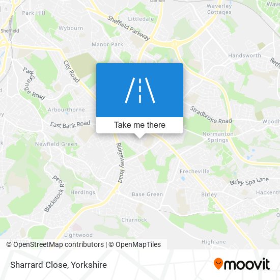 Sharrard Close map