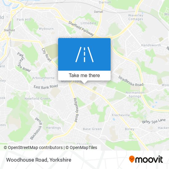 Woodhouse Road map