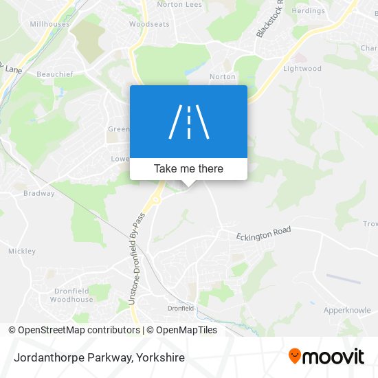 Jordanthorpe Parkway map