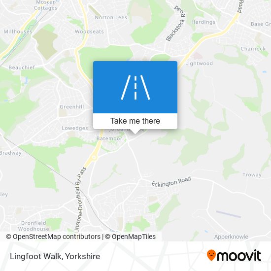 Lingfoot Walk map