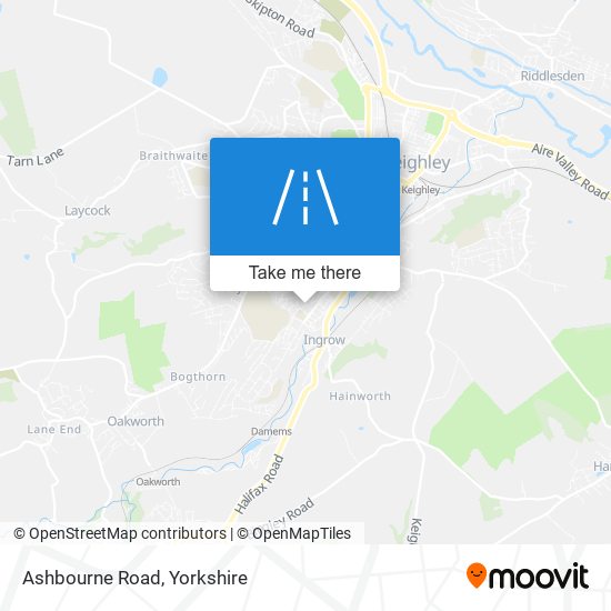 Ashbourne Road map