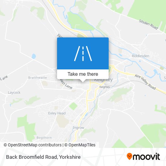 Back Broomfield Road map
