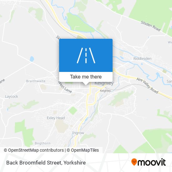 Back Broomfield Street map