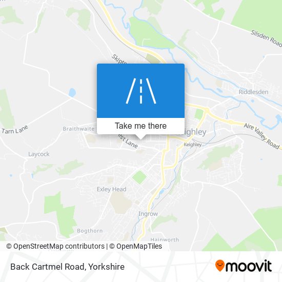 Back Cartmel Road map