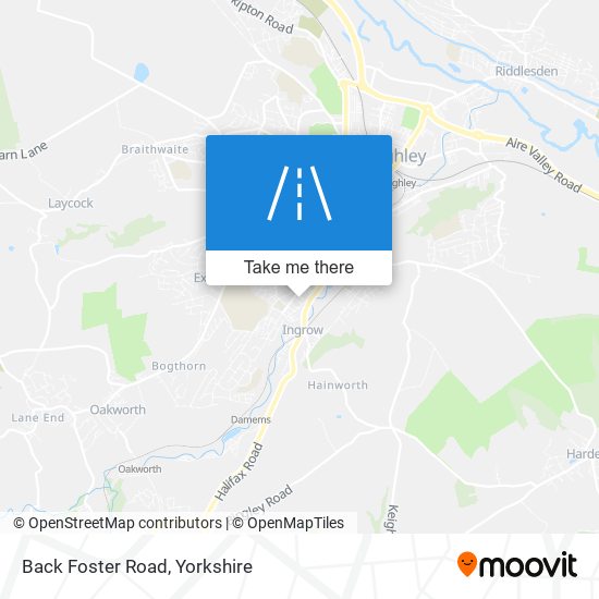 Back Foster Road map