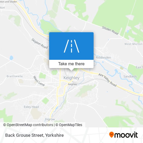 Back Grouse Street map