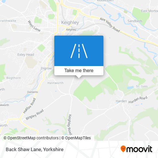 Back Shaw Lane map