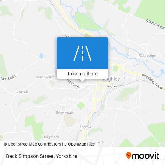 Back Simpson Street map