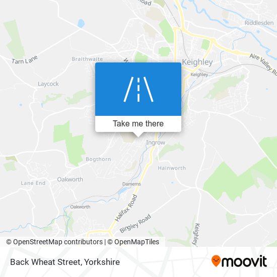 Back Wheat Street map