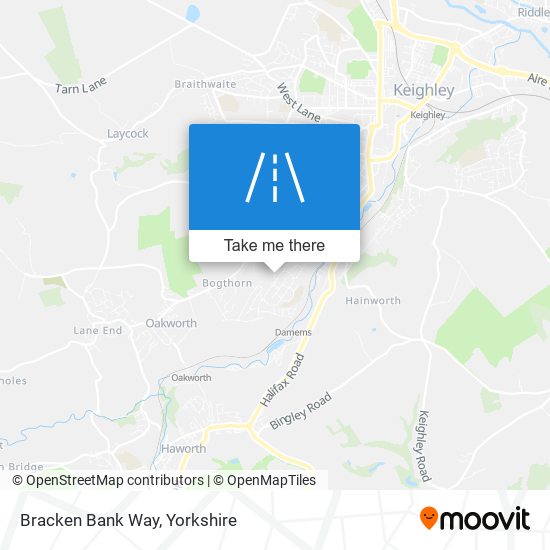 Bracken Bank Way map