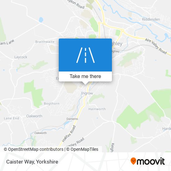Caister Way map