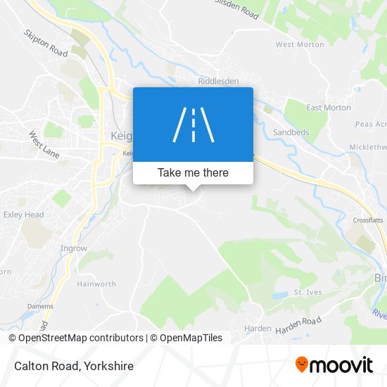 Calton Road map