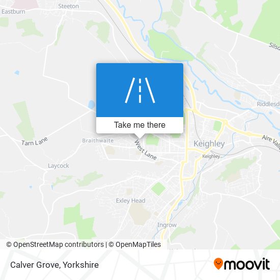 Calver Grove map