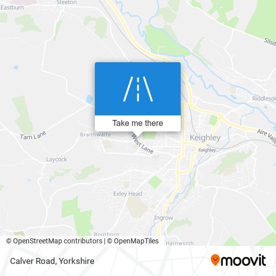 Calver Road map