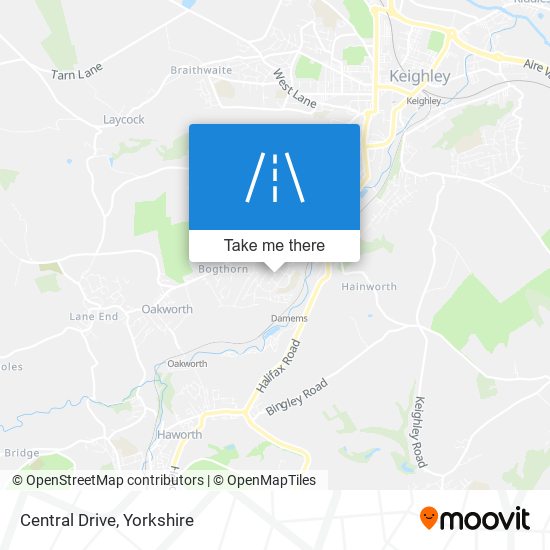 Central Drive map