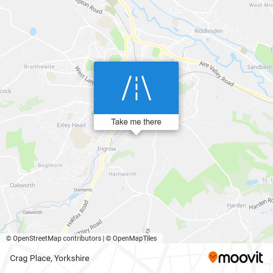 Crag Place map