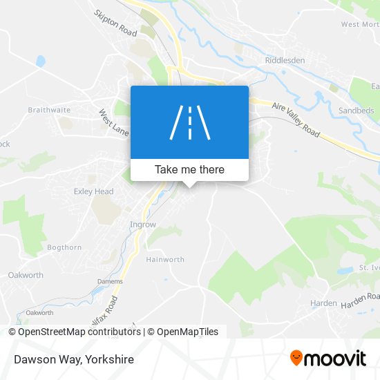 Dawson Way map