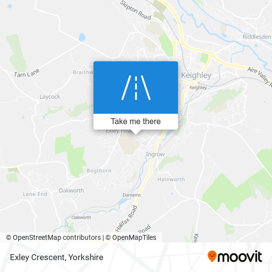 Exley Crescent map