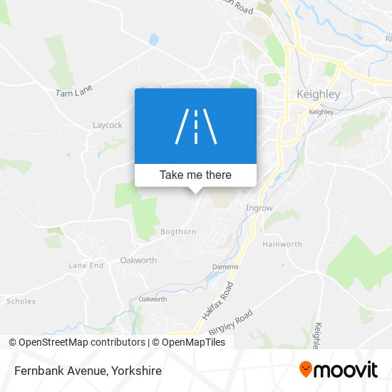 Fernbank Avenue map