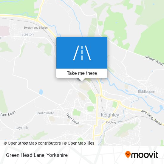 Green Head Lane map