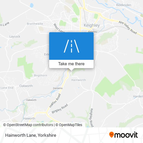 Hainworth Lane map