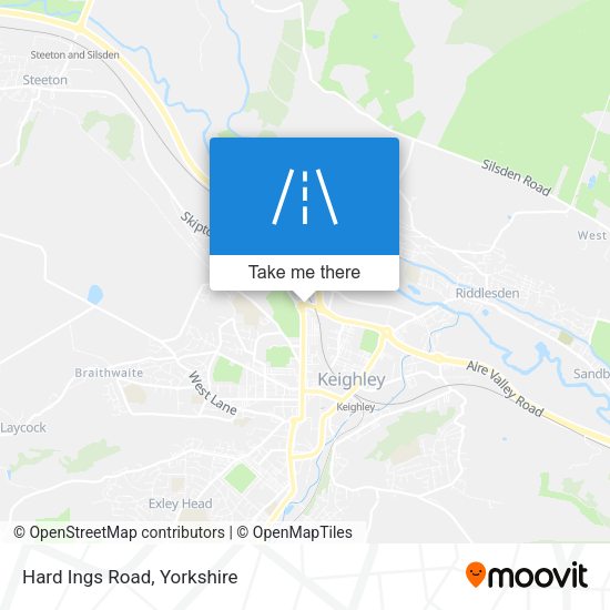 Hard Ings Road map