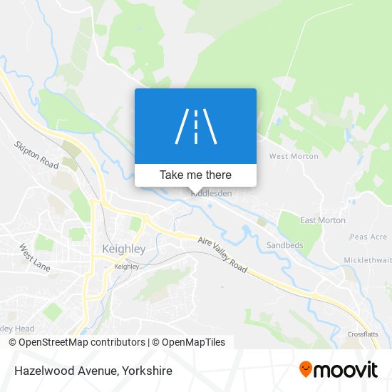 Hazelwood Avenue map