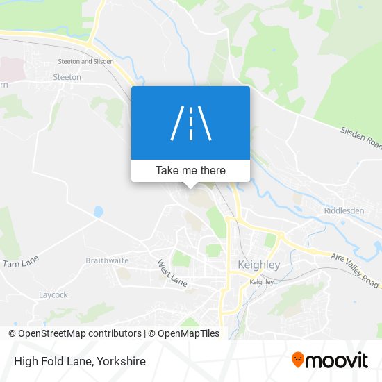 High Fold Lane map