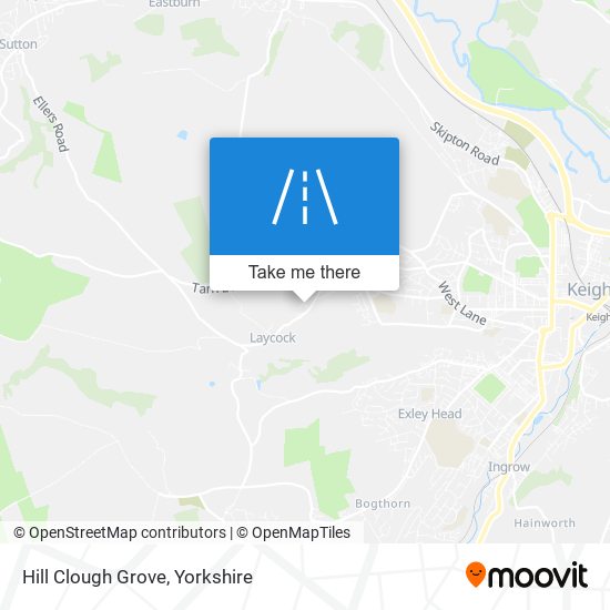 Hill Clough Grove map