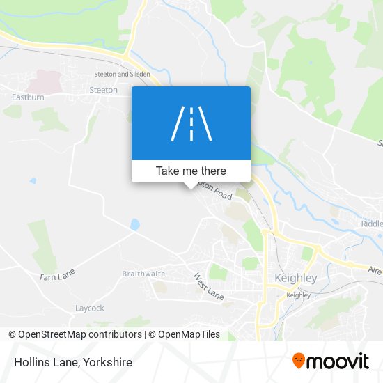 Hollins Lane map