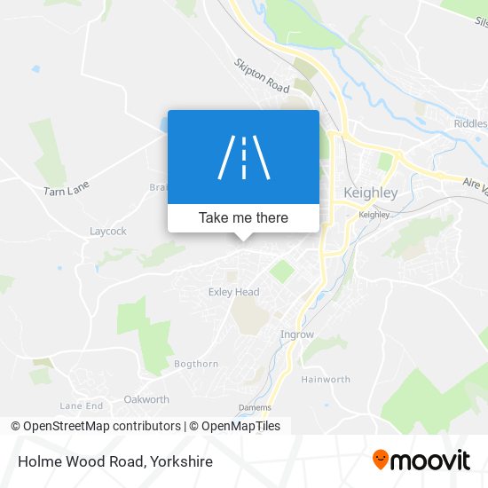 Holme Wood Road map
