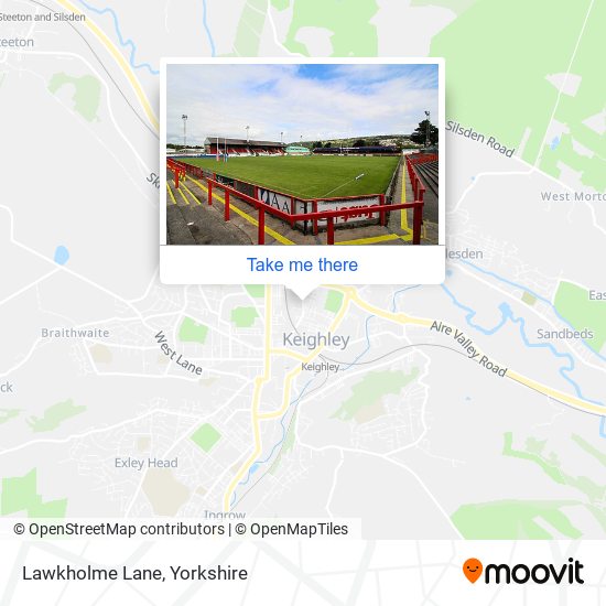 Lawkholme Lane map