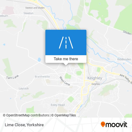 Lime Close map