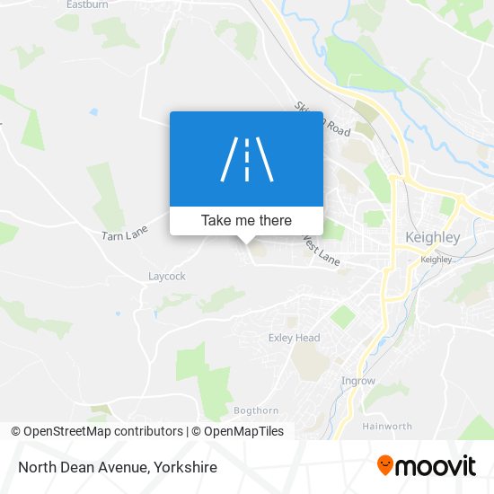 North Dean Avenue map