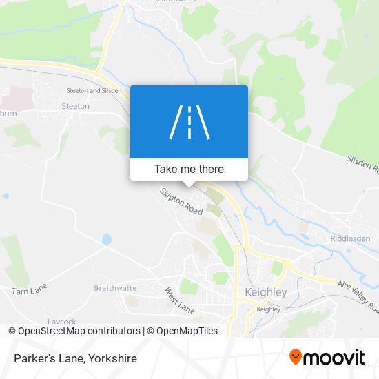 Parker's Lane map