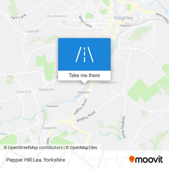 Pepper Hill Lea map