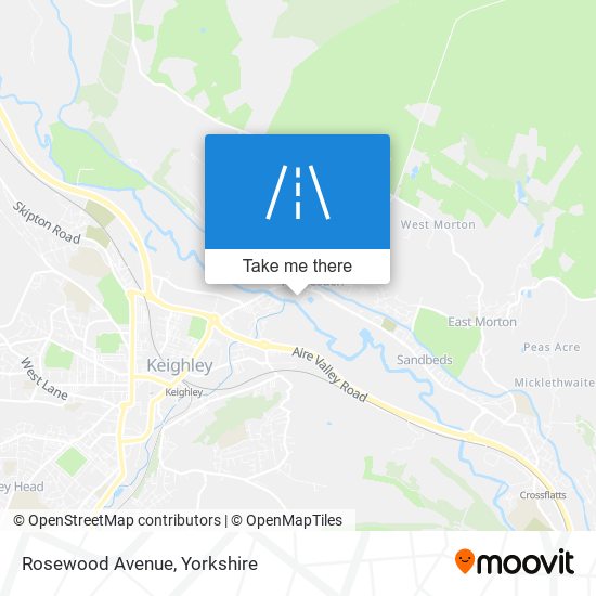 Rosewood Avenue map