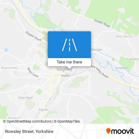 Rowsley Street map