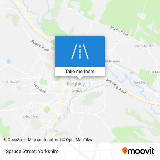 Spruce Street map